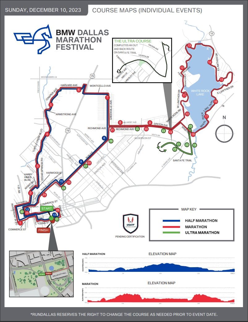 12/10 Street Closures BMW Dallas Marathon