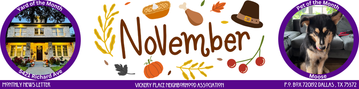 November Neighborhood Newsletter